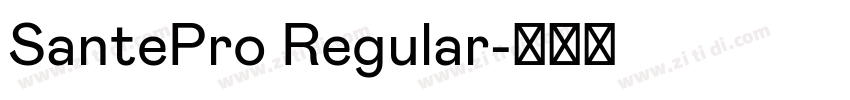 SantePro Regular字体转换